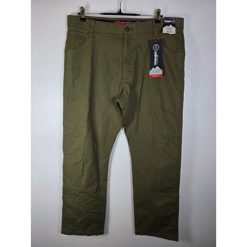 Wrangler ATG All Terrain Gear Mountain Utility Pants Olive Green 38x30